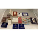 A mixed collection of fifteen packs of cigars to include three tins of ten Sobranie Mild Cigars,