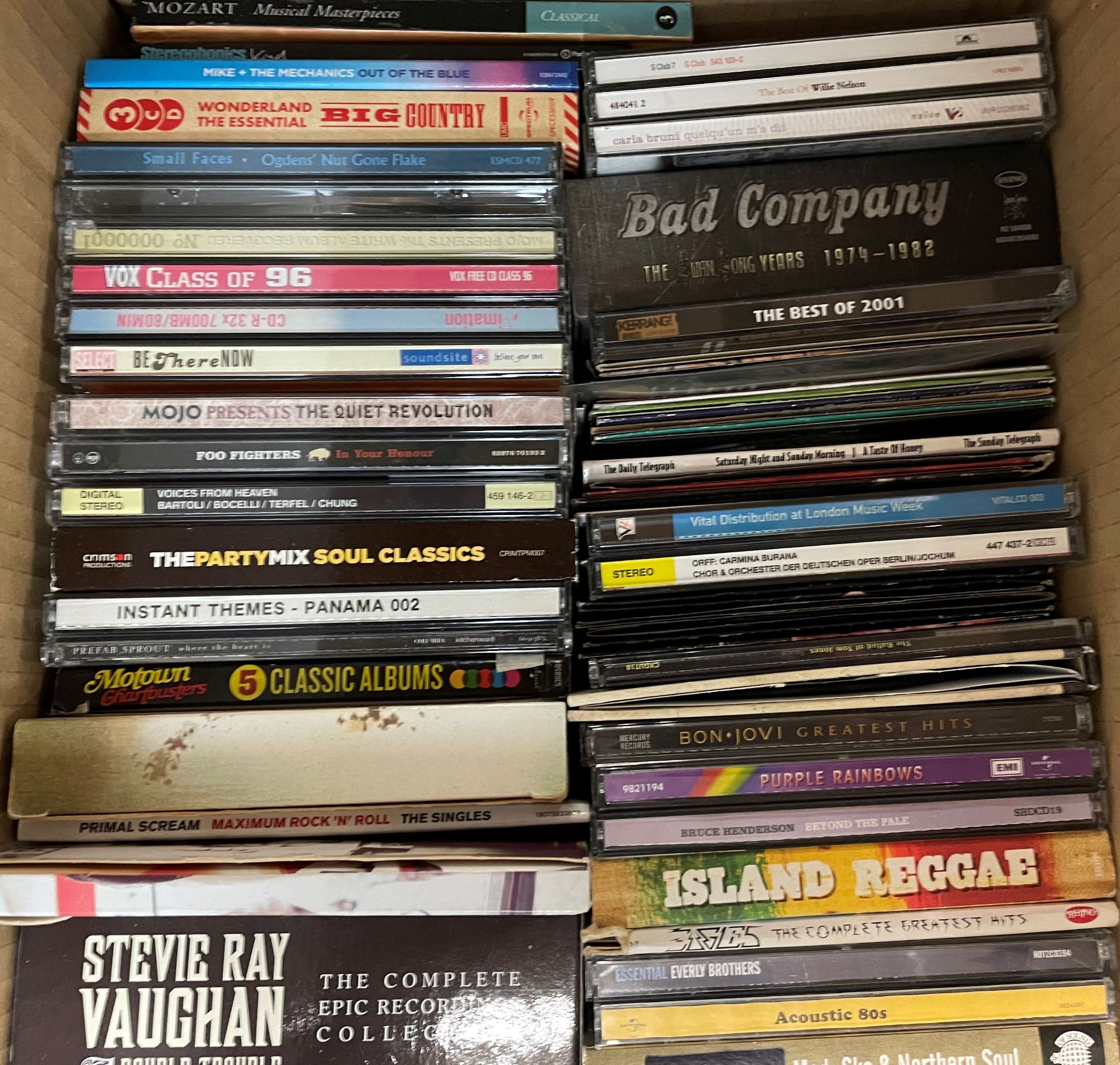 Contents to five boxes - three hundred plus CDs including AC/DC, Elvis, Foo Fighters, Bon Jovi, - Image 3 of 9
