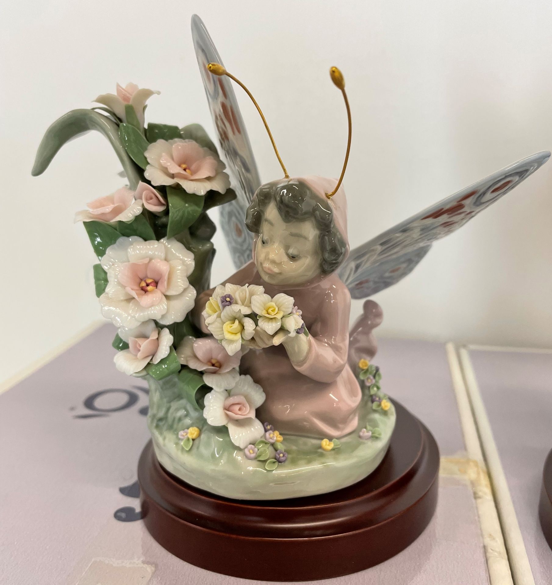 Two Lladro fairy figures with wooden bases and boxes - Floral Admiration and Floral Fantasy - Image 2 of 24