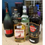 Thirteen items - three one litre bottles Irish Cream Liqueur,