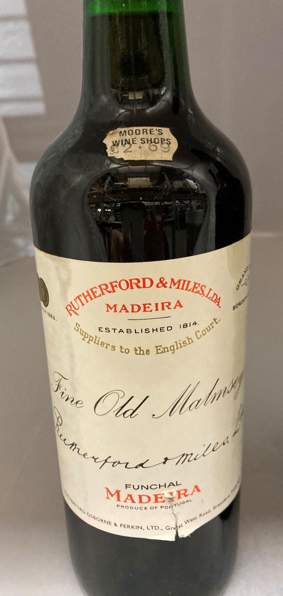 Three various bottles - Rutherford and Miles LDA Madeira Fine Old Malmsey, - Image 2 of 3