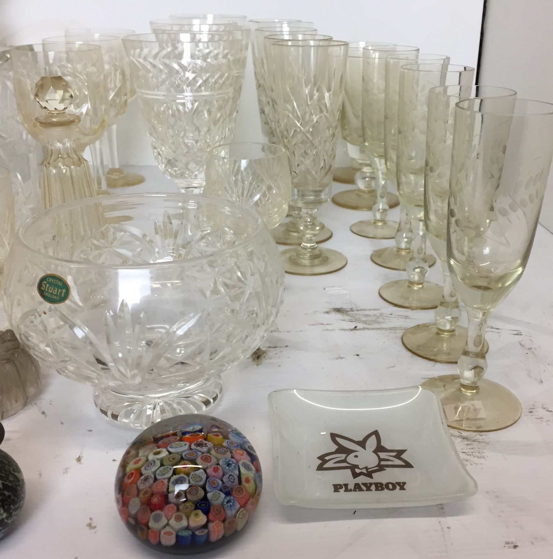 Thirty six pieces of glassware including decanter and set of six whiskey glasses, - Image 3 of 4