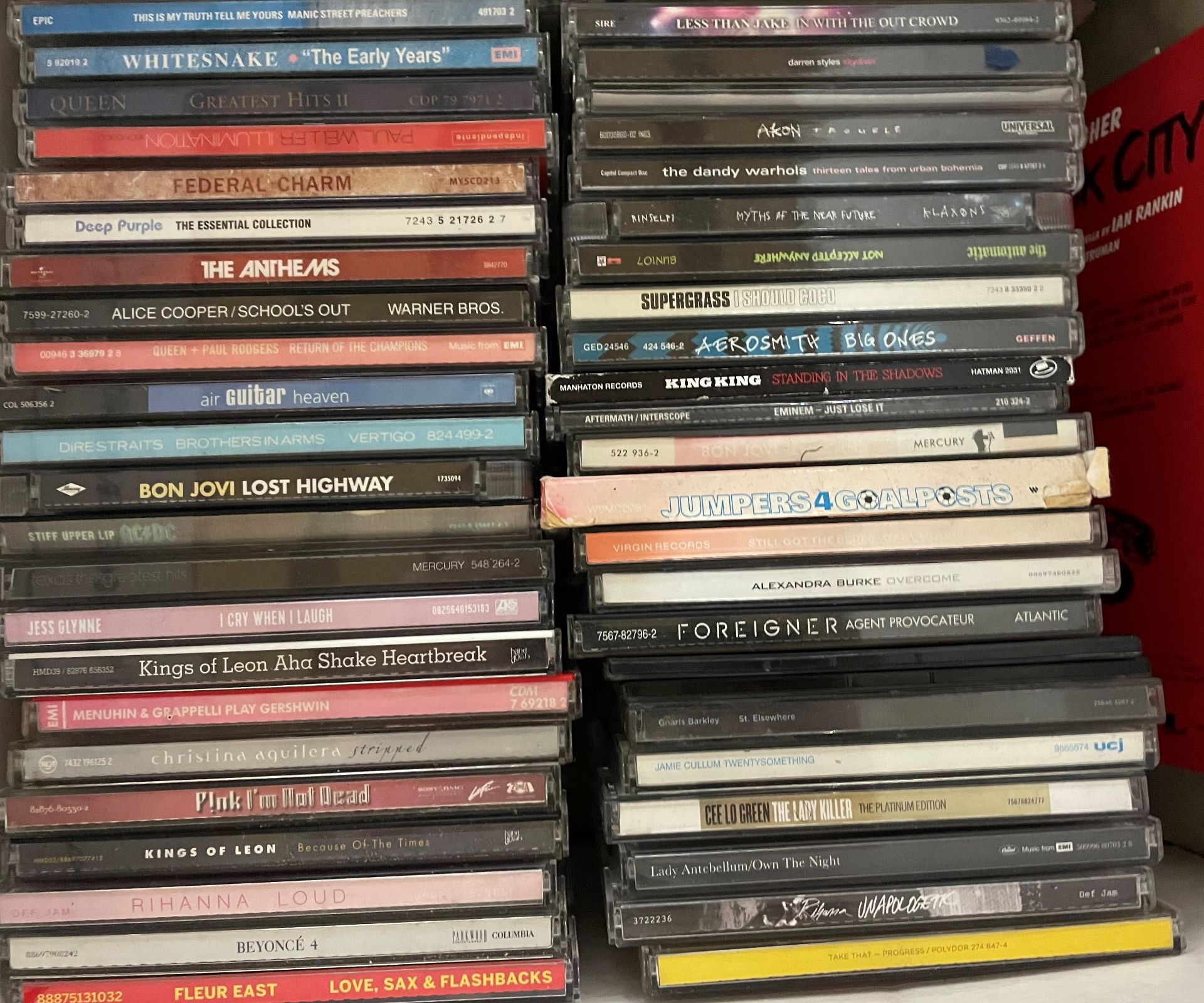 Contents to five boxes - three hundred plus CDs including AC/DC, Elvis, Foo Fighters, Bon Jovi, - Image 8 of 9