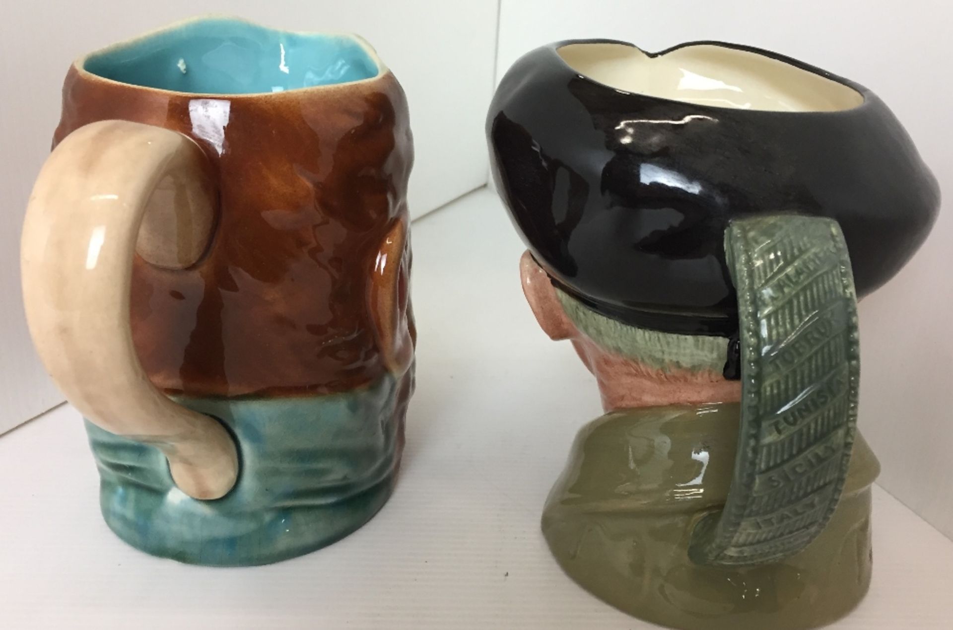 Two character jugs - Royal Doulton Monty 16cm high and Sarrfguemines red bearded man 15cm high - Image 2 of 4