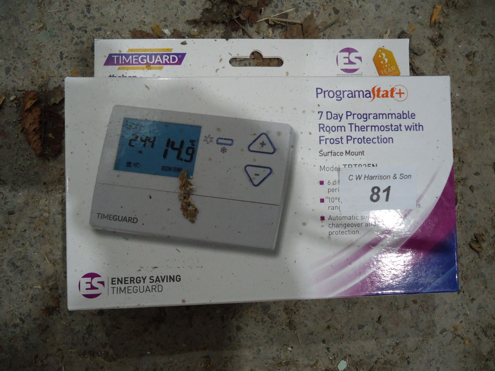 1 X TIMEGUARD 7 DAY PROGRAMMABLE THERMOSTAT