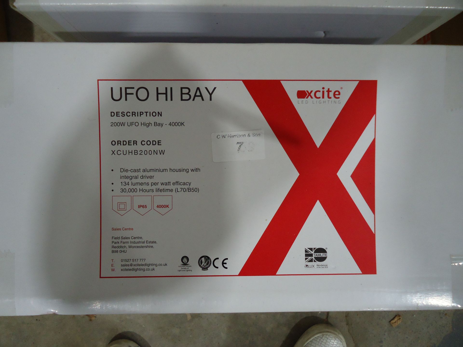 1 X XCITE UFO LED HIGH BAY 200W