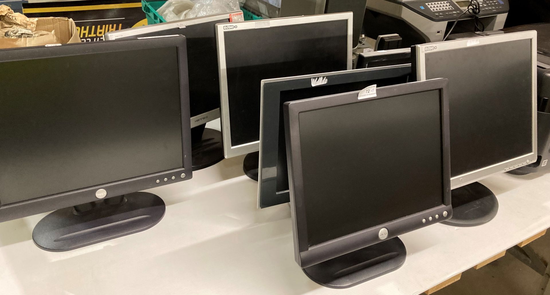 8 assorted TVT monitors by Dell,