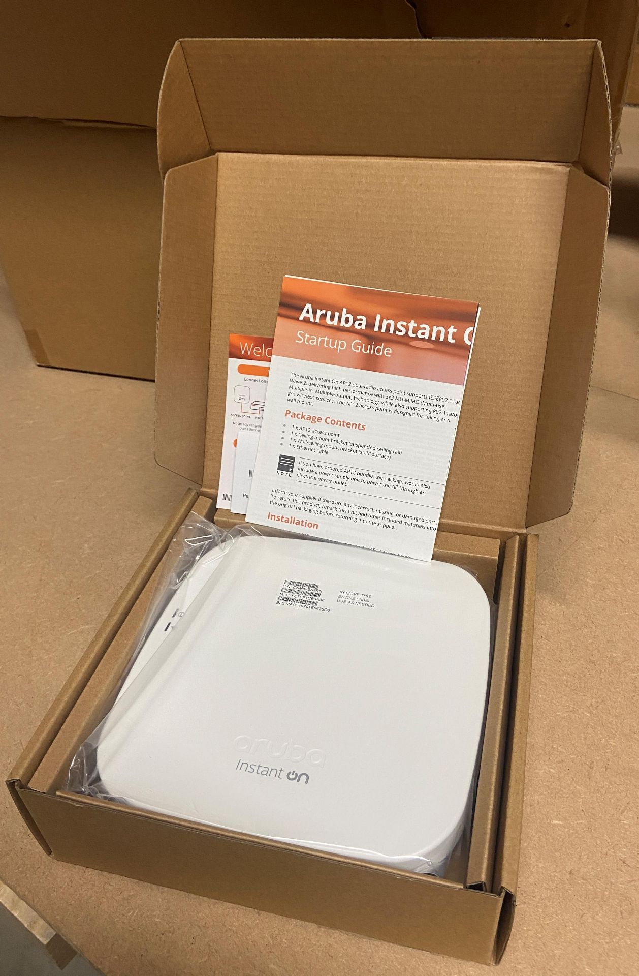 Aruba Instant On AP12 (RW) Access Point (Saleroom location: E12)