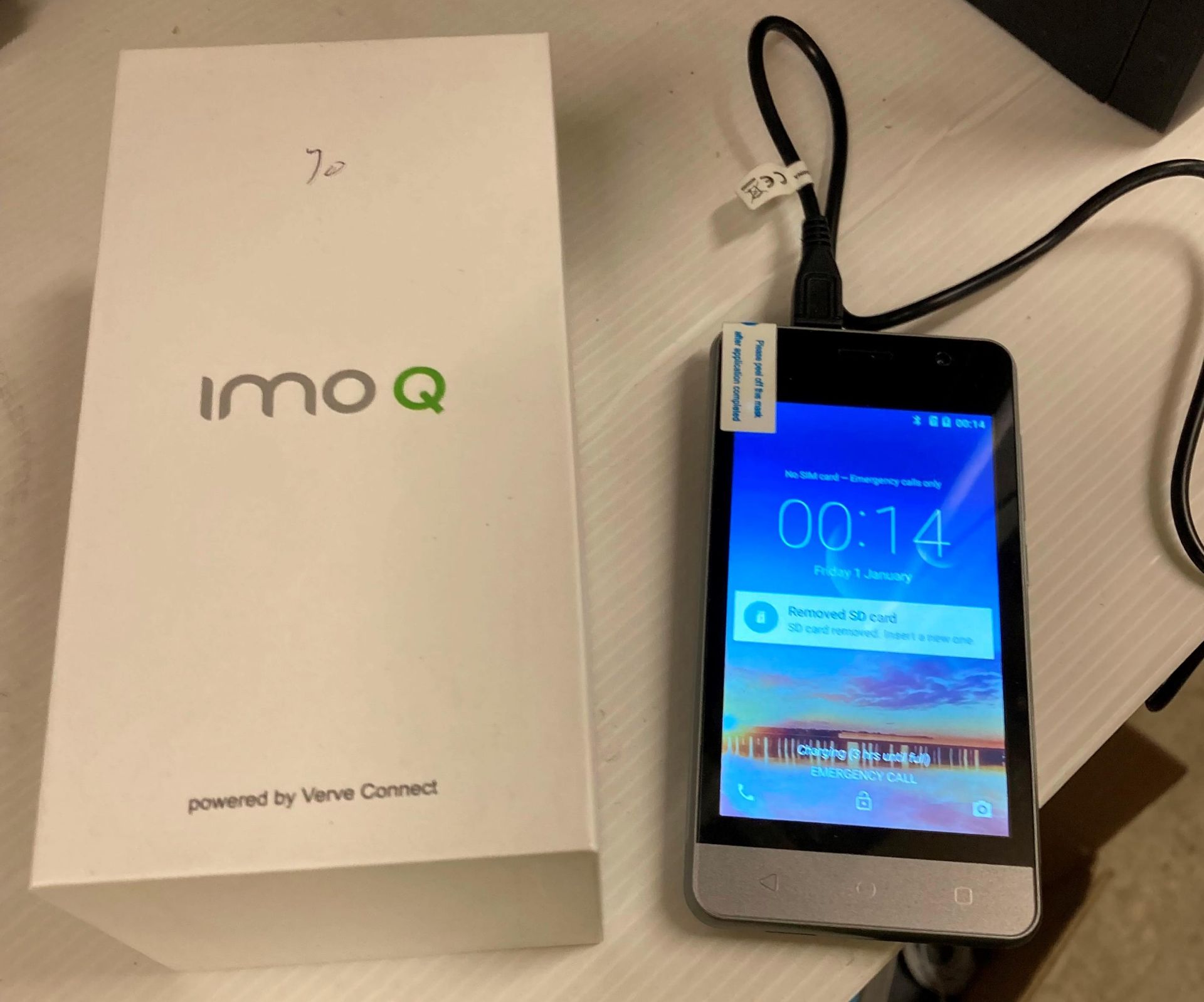 6 x Imo Q Mobile Phones Boxed - some may not have chargers (Saleroom location: G07)