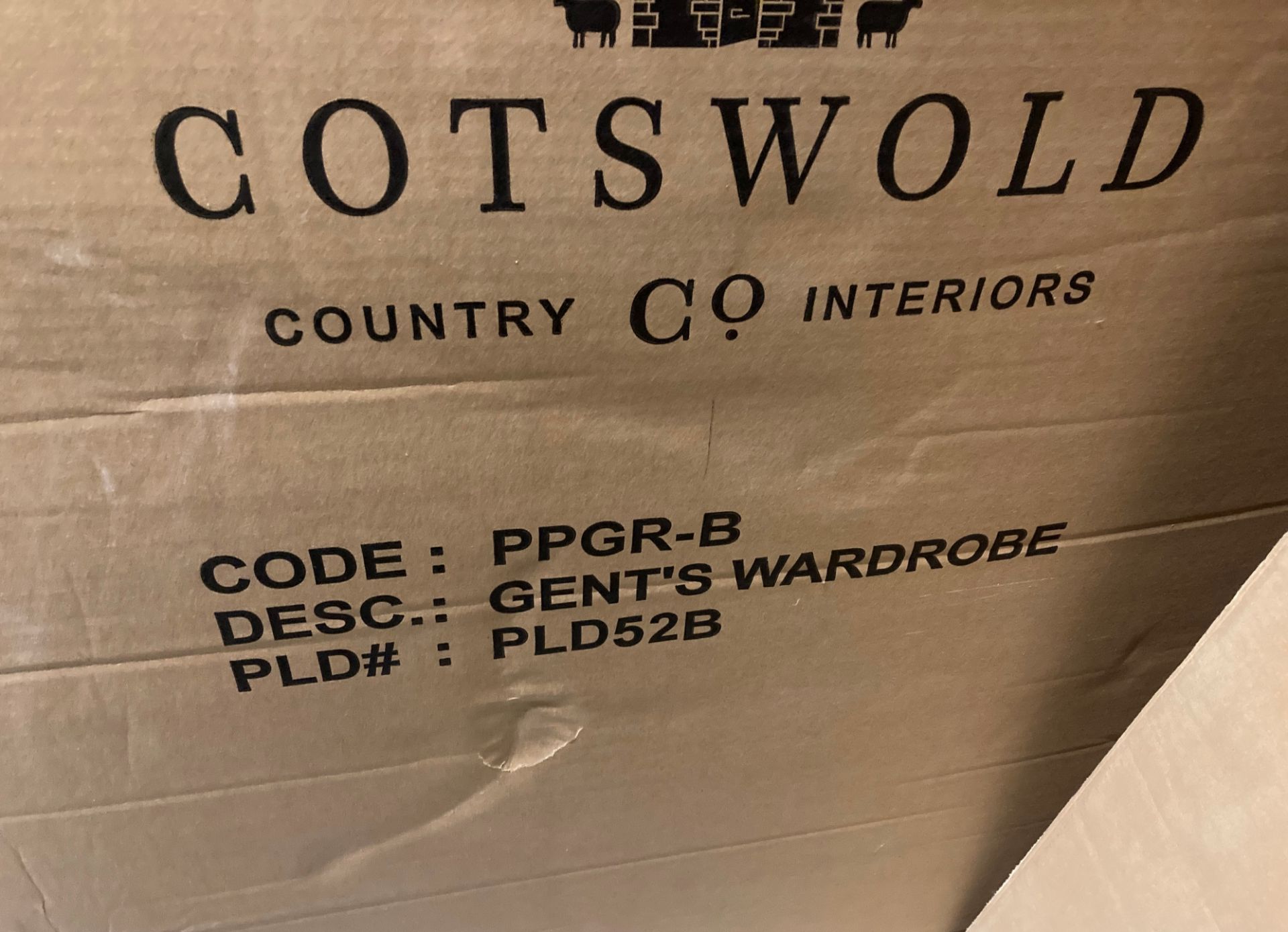 Cotswold Country Co Interiors Brand New Boxed Slate Grey Gents Wardrobe 153cmx 102cm x 22cm/ 104cm - Image 3 of 4