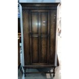 Oak single door wardrobe,