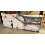 Banksy box print 'There is always hope' 50 x 120cm (saleroom location: Gallery)