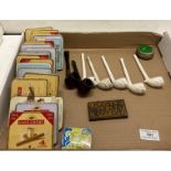 Clay and other pipes and empty cigar tins (saleroom location: G10) Further Information