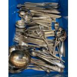 Contents to tray - 88 pieces of 'Viners of Sheffield' stainless steel century and five assorted