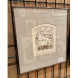 GRAHAM CLARKE small framed limited edition print 'Homeguard' signed in pencil & number 354/400 15 x