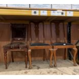 Three assorted mahogany dining chairs (saleroom location: kit area)