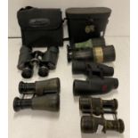 A pair of Jason 7 x 35 Perma Focus 2000 binoculars in case,