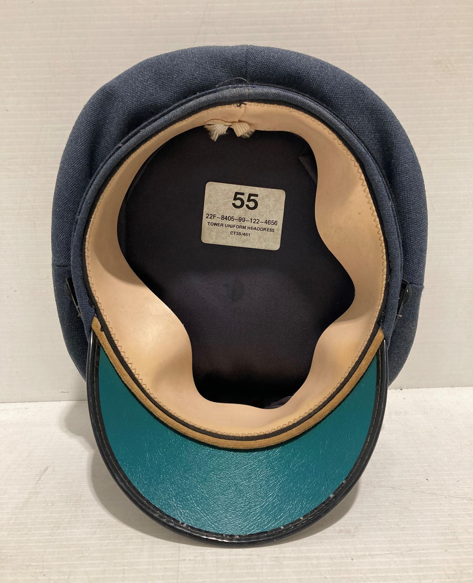 RAF cap size 55 tower uniform headdress CT38-461 (saleroom location: S1 QA02) - Image 3 of 4