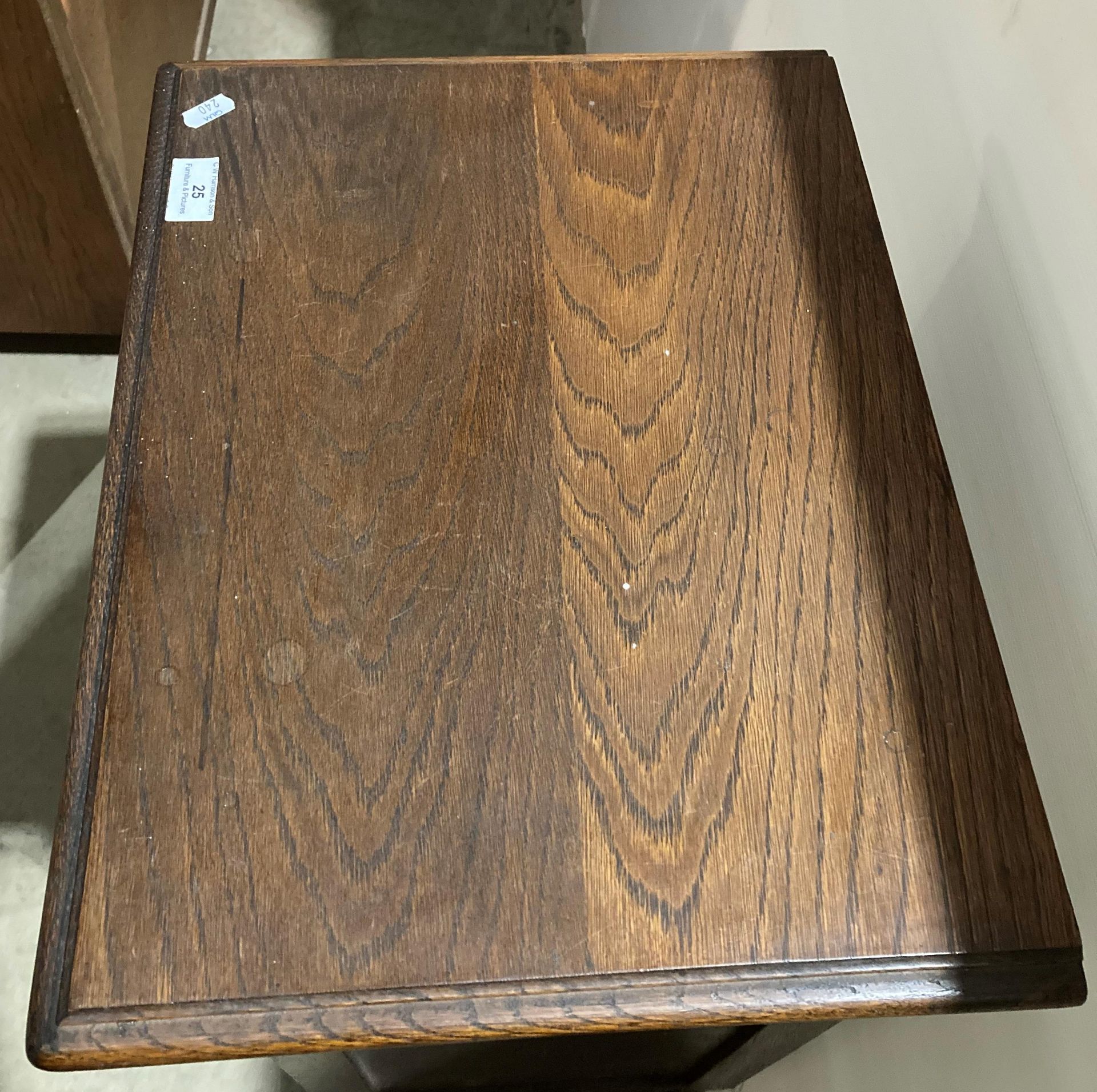 Oak five drawer tall boy by Rondova Stillmeubelen, - Image 3 of 3