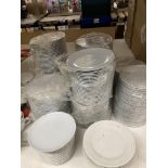Quantity of plastic and porcelain side plates by China Craft Olympia and MoD (saleroom location: