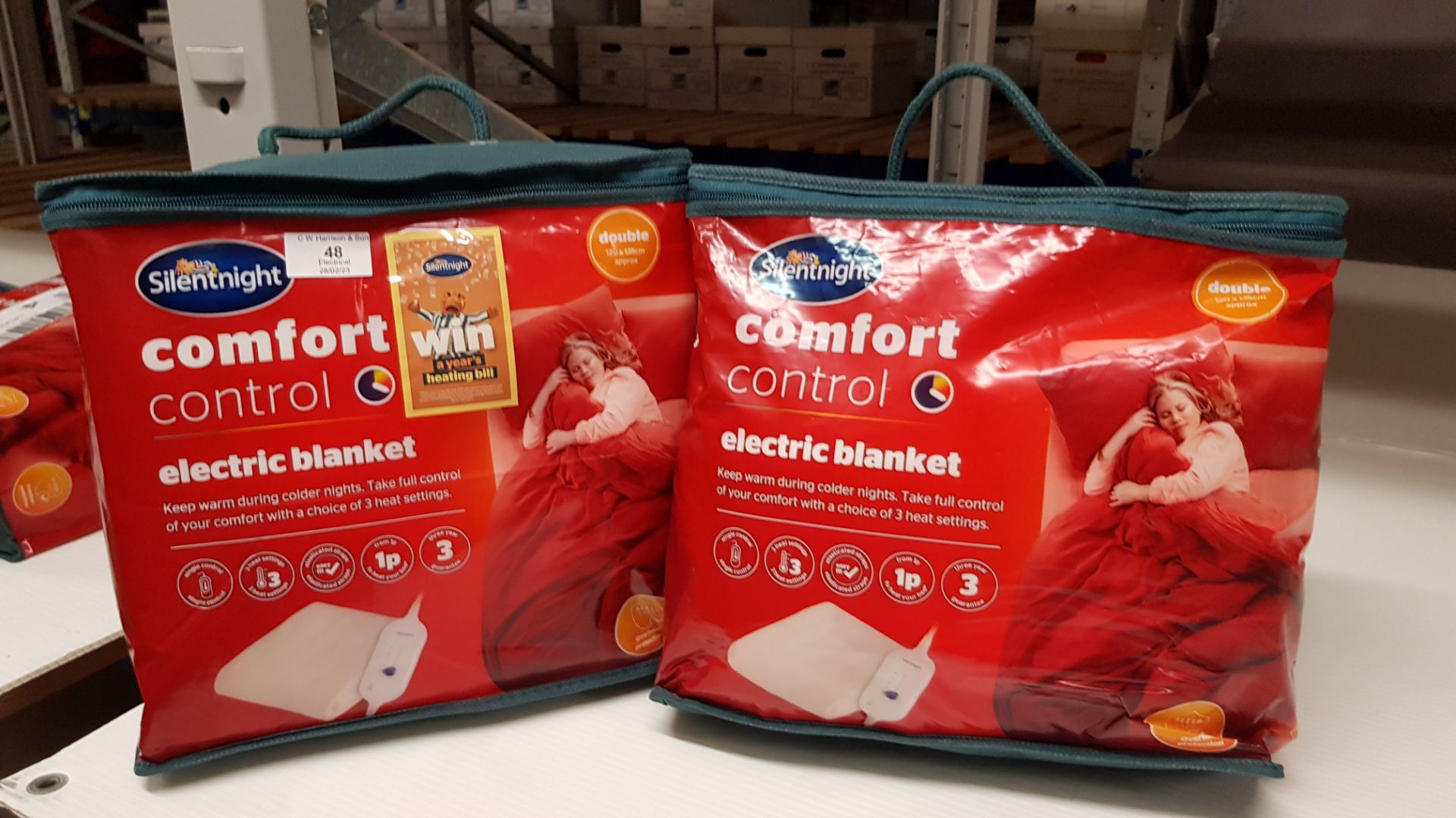 2x Silentnight Comfort Control Electric Blanket Double. RRP £50 Each. - Image 2 of 3