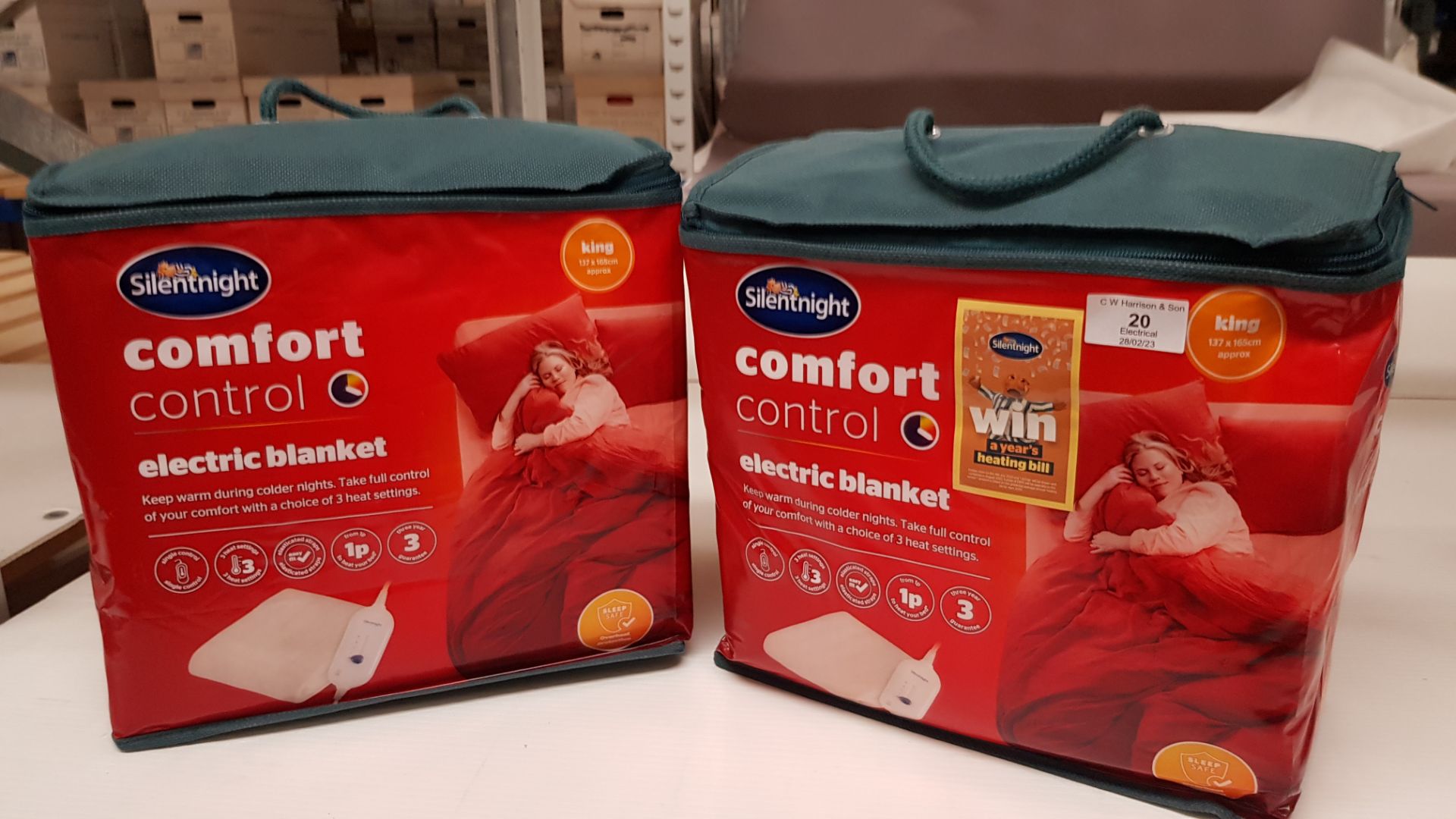 2x Silentnight Comfort Control Electric Blanket King. RRP £55 Each. - Image 2 of 3
