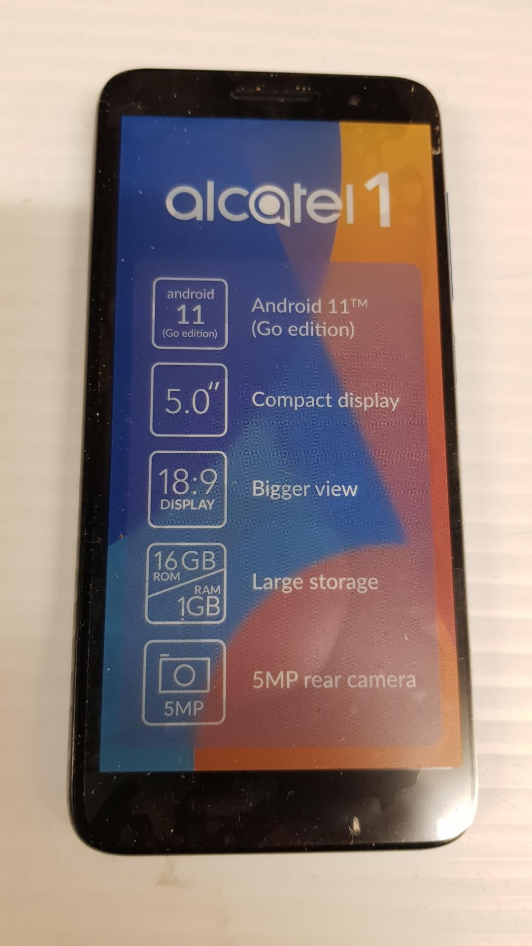 2x Alcatel 1 Smartphone. RRP £60 Each (1x Blue, 1x Black). (Saleroom Location: Upstairs AA05). - Image 4 of 8