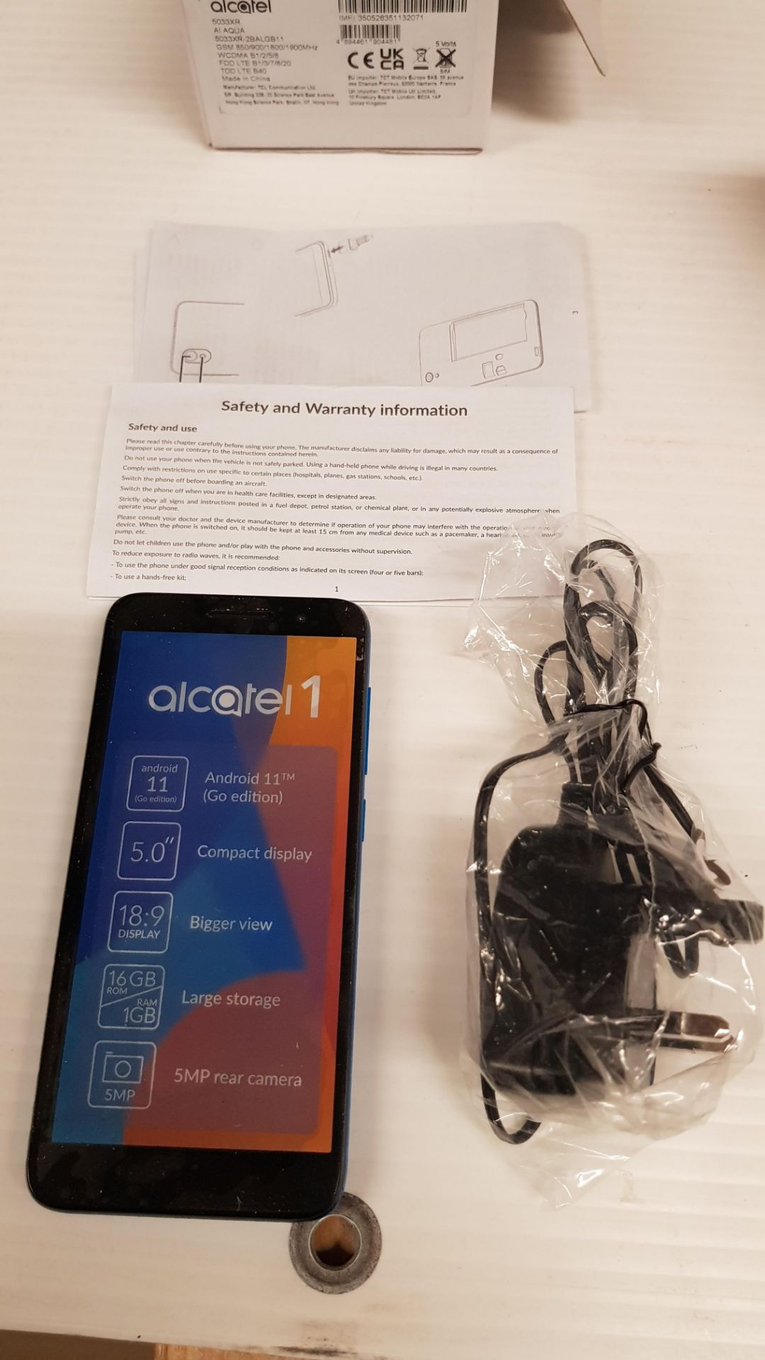 2x Alcatel 1 Smartphone. RRP £60 Each (1x Blue, 1x Black). (Saleroom Location: Upstairs AA05). - Image 3 of 8