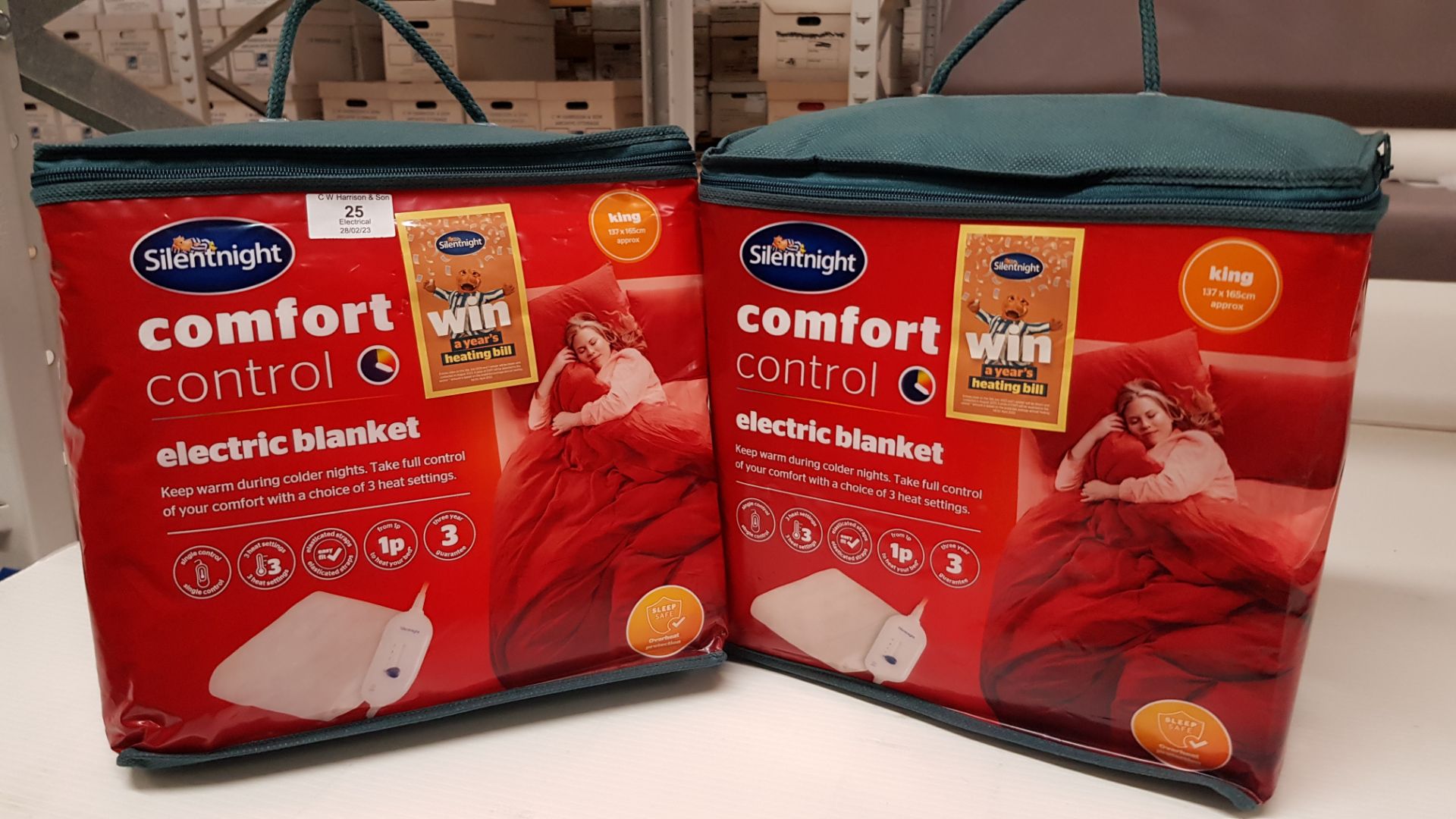 2x Silentnight Comfort Control Electric Blanket King. RRP £55 Each. - Image 2 of 3