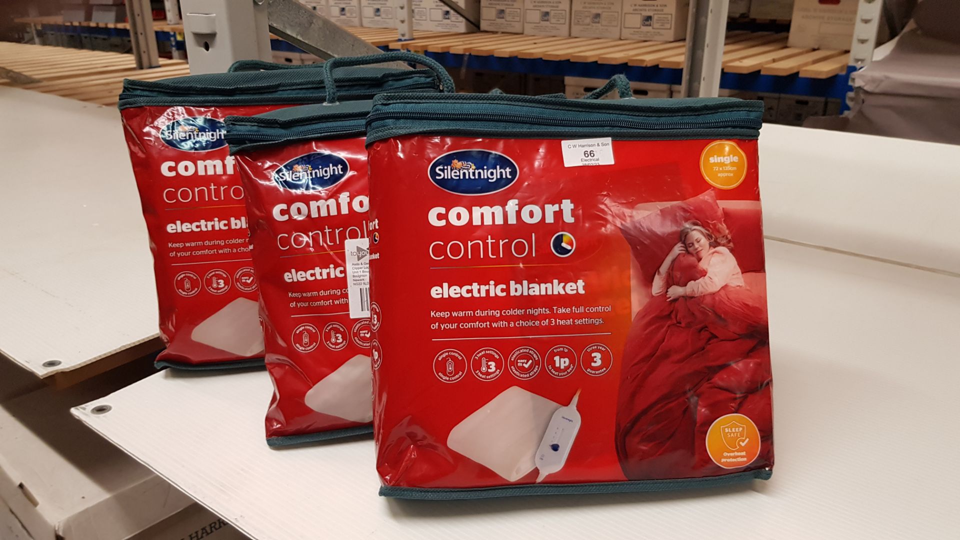 3x Silentnight Comfort Control Electric Blanket Single. RRP £45 Each.