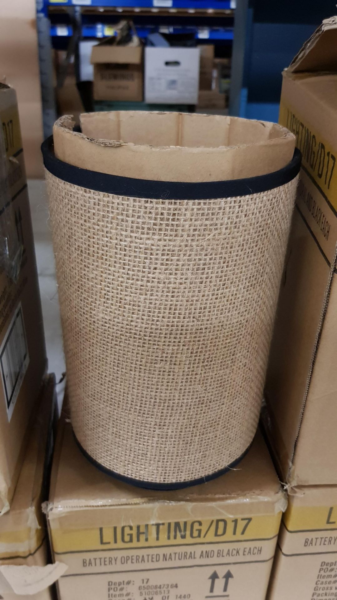 8x Natural Woven Rattan Effect Table Lamp Battery Operated RRP £10 Each. (Saleroom Location: J06). - Image 3 of 3