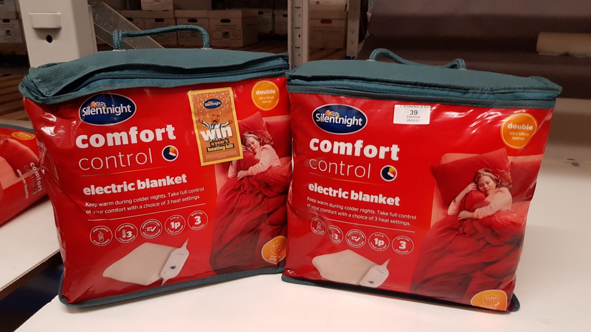 2x Silentnight Comfort Control Electric Blanket Double. RRP £50 Each. - Image 2 of 3