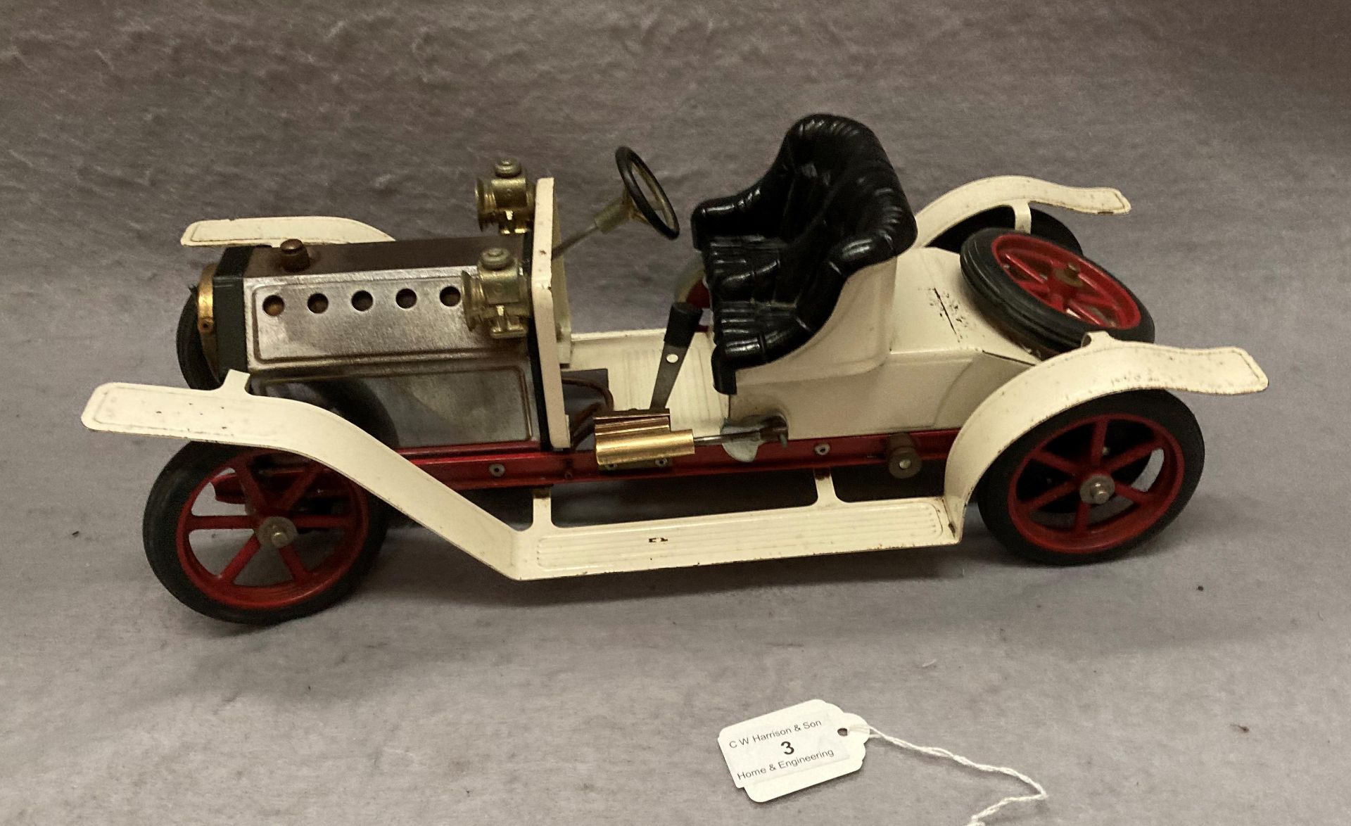 A Mamod scale model steam car, 40cm long, - Image 3 of 5