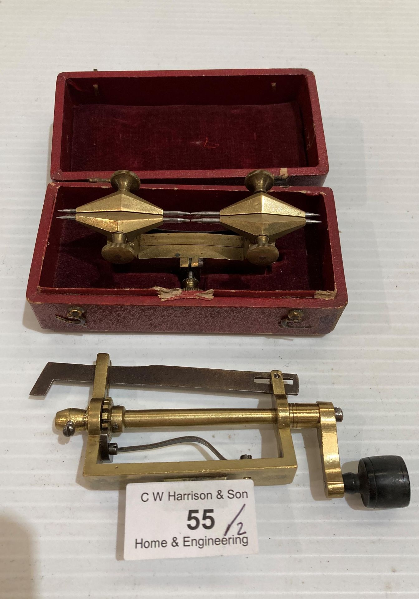 Vintage COMPAS 26 LIGNES Depthing tool and one other (Saleroom Location: 53 Rost)