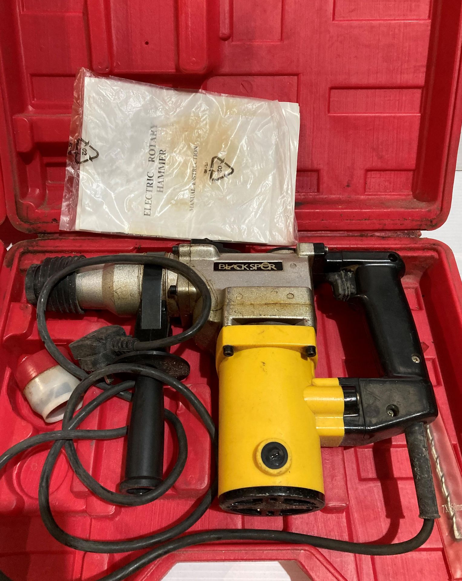 Two assorted electric Rotary hammer drills by Blackspur (26mm) (no test - low voltage) (Saleroom - Image 3 of 3