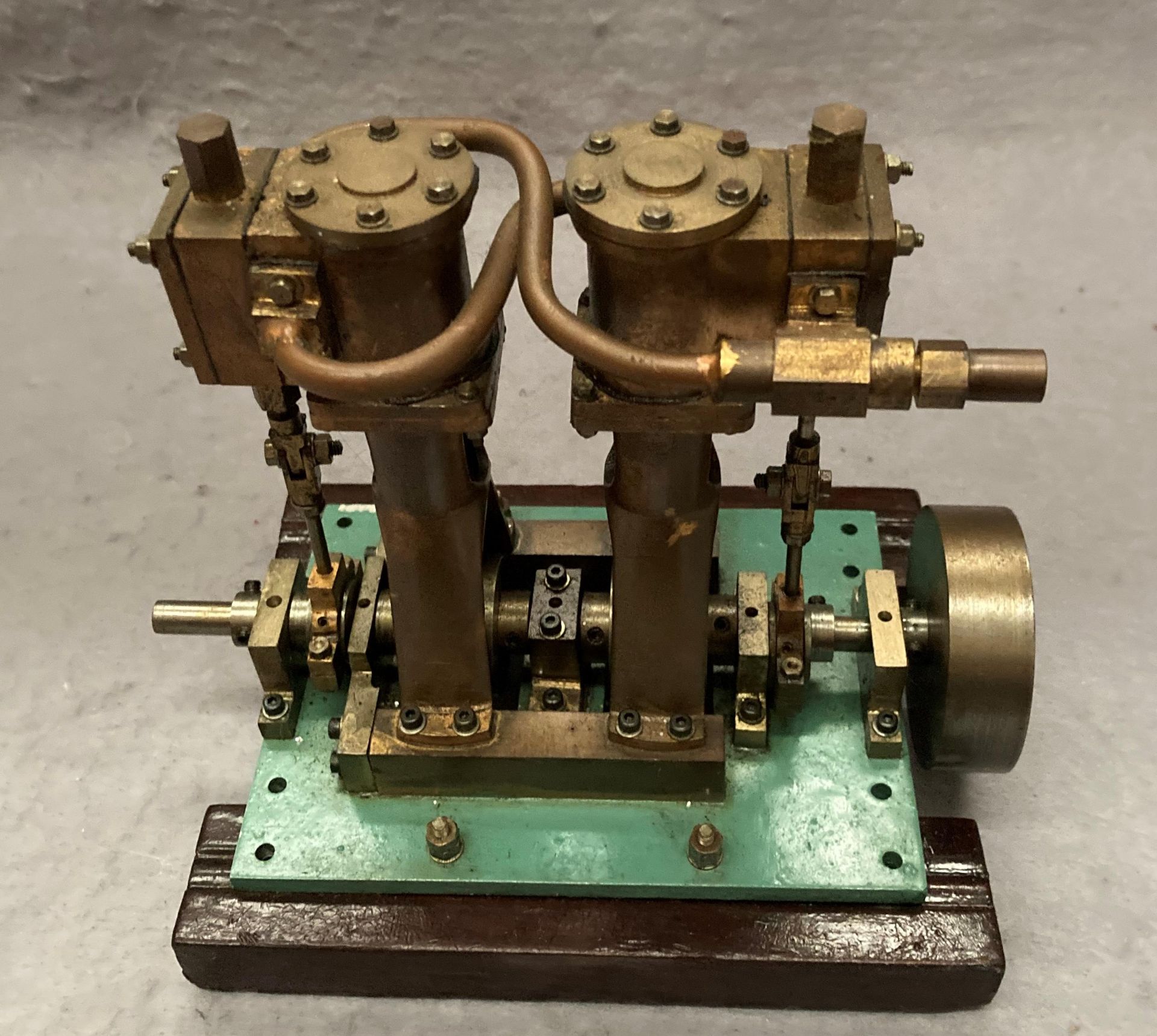 A STUART TURNER D10 scale model horizontal twin engine, 3/4" bore, - Image 3 of 5