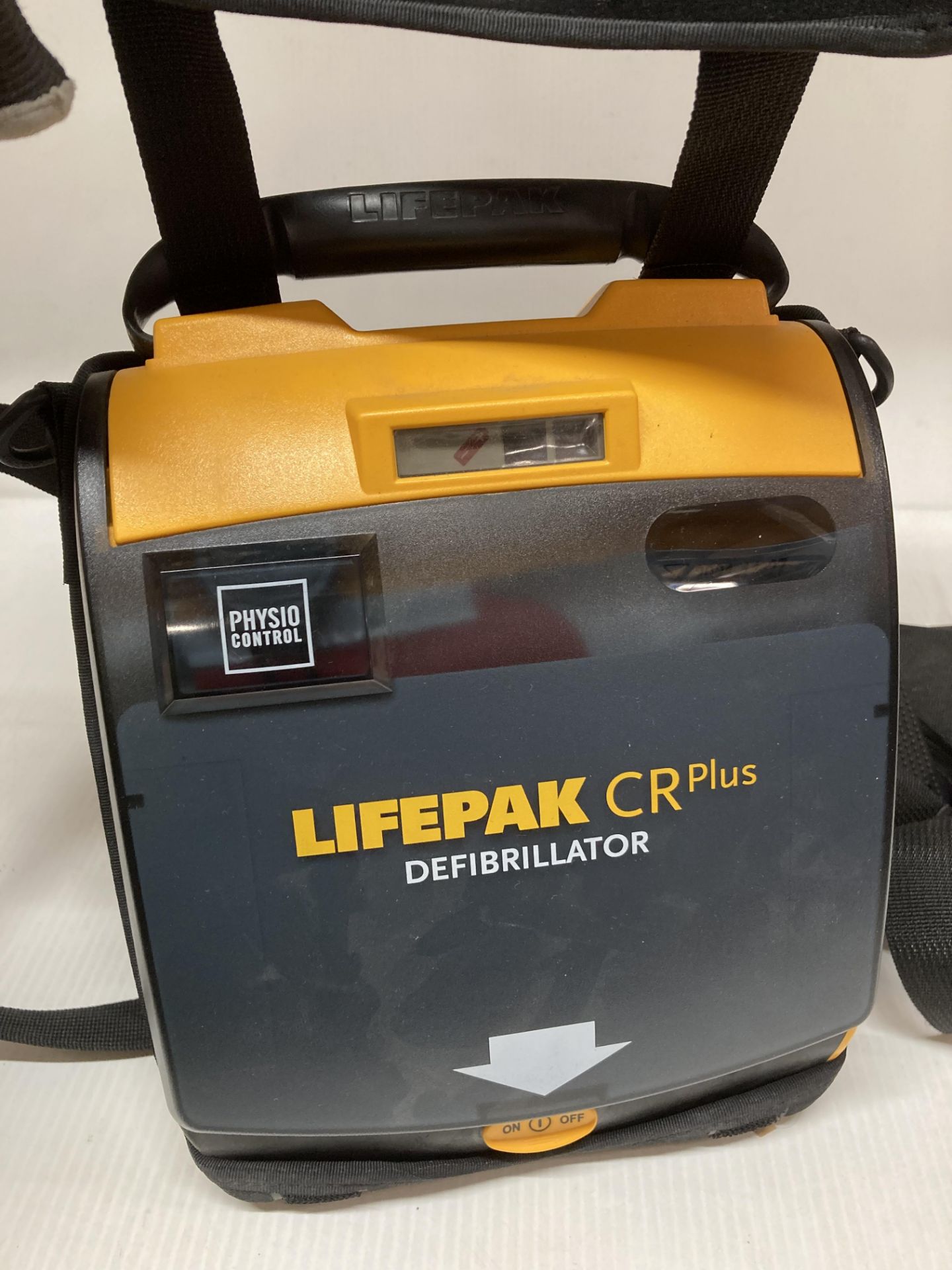 LifePak CR plus defibrillator by Physio control in a carrying case (saleroom location: Y01) - Image 2 of 2