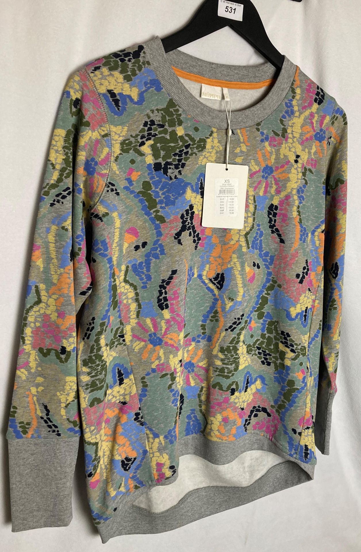 A NÜMPH ladies multicoloured jumper in size XS - RRP: £55.