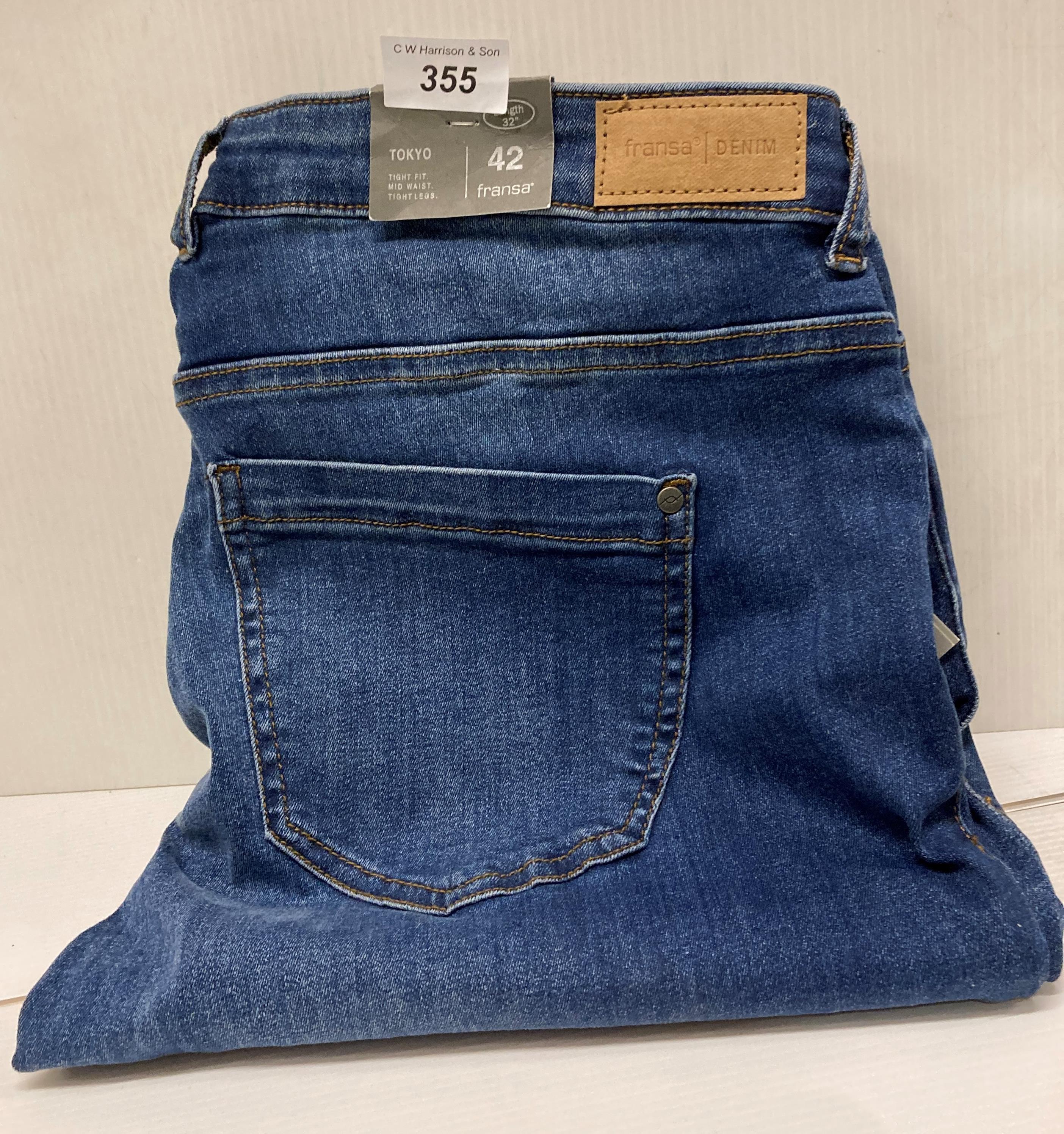 Pair of FRANSA Tokyo denim ladies jeans - size 42/32 - RRP: £54.