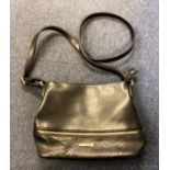 Pavers black cross body handbag with gold-tone hardware,