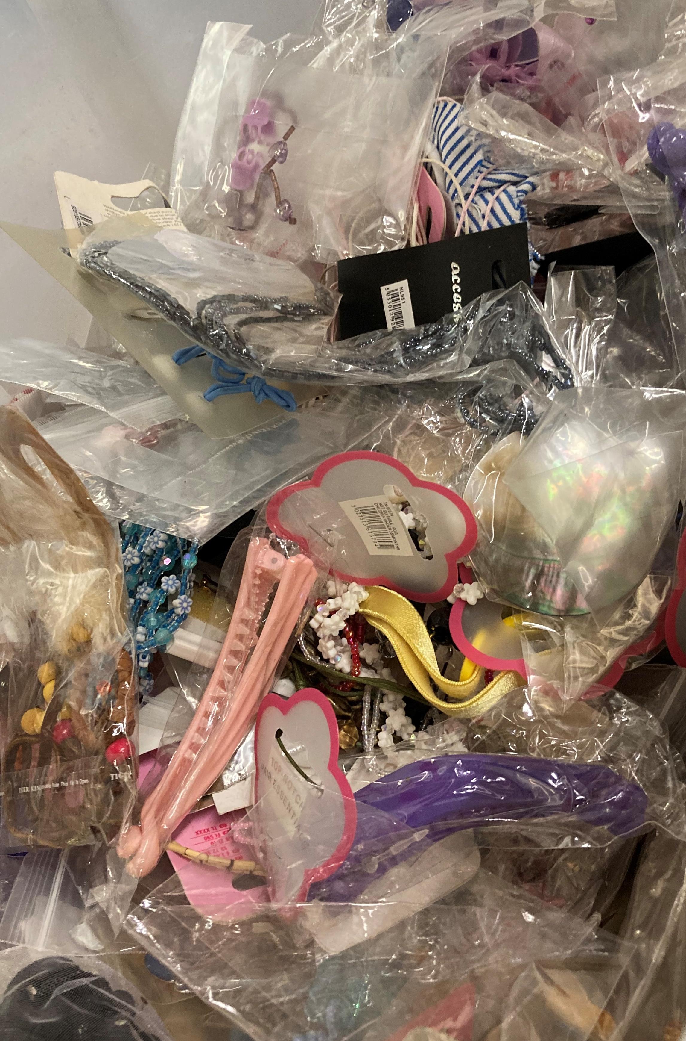 Contents to four boxes - hair accessories and costume jewellery including, - Image 2 of 5