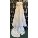 Maggie Sottero Couture ball gown, dark ivory, size UK 12 - with matching belt.