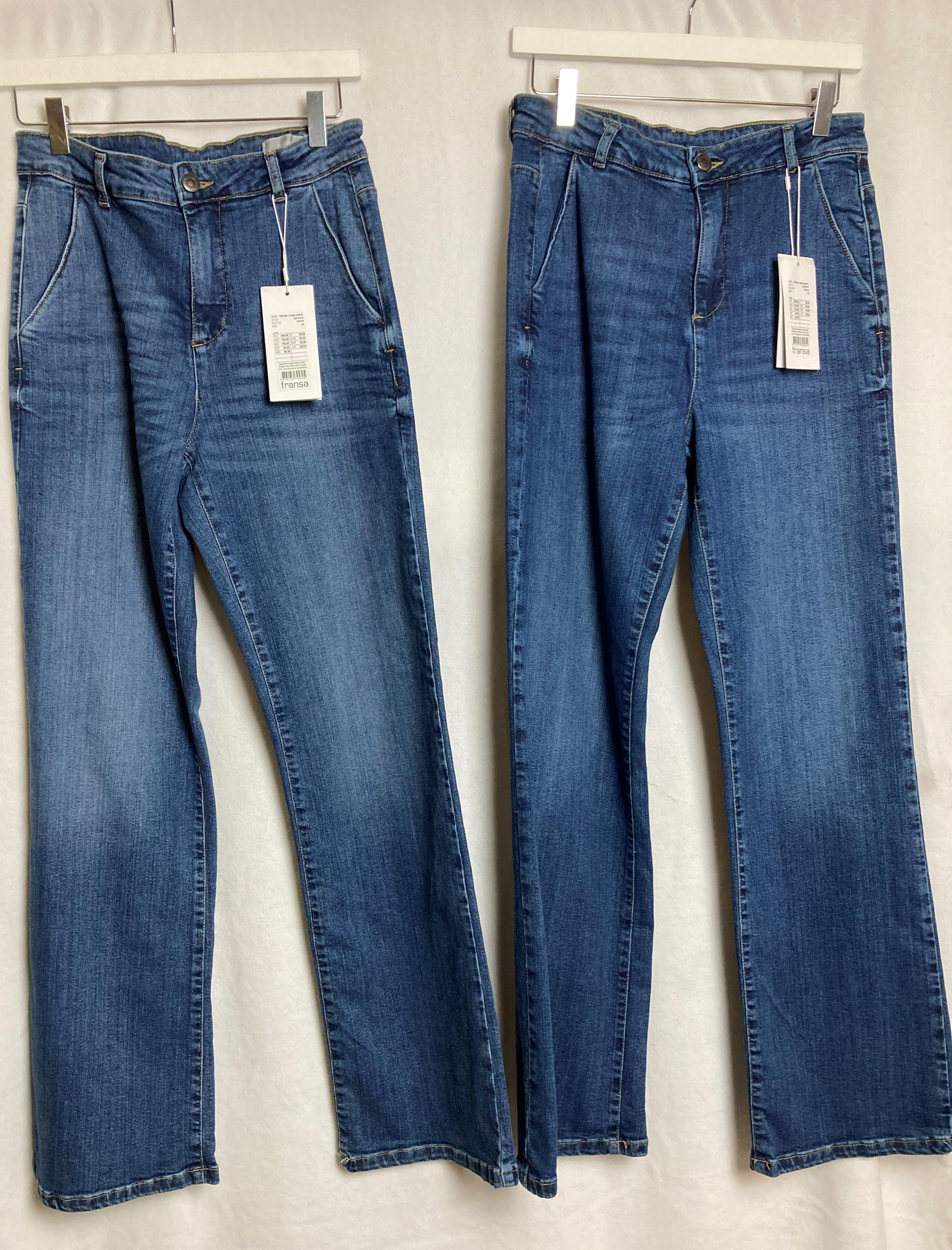 2 x Pairs of FRANSA ladies denim jeans - sizes 40 and 42 - RRP: £59.