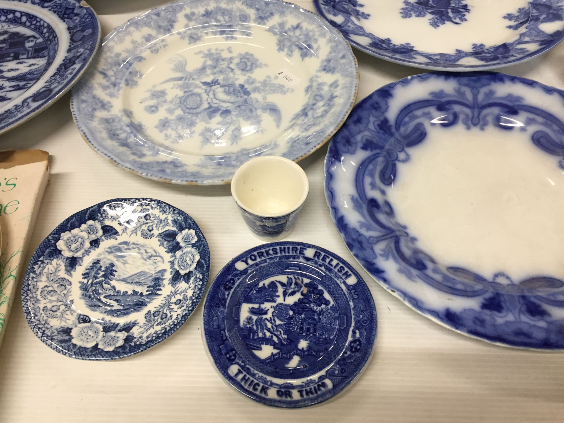 Forty pieces of blue and white ware including Wedgwood Pearl plate 25cm diameter, - Image 6 of 6
