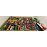 Contents to tray - approximately 150 die-cast and plastic vehicles,