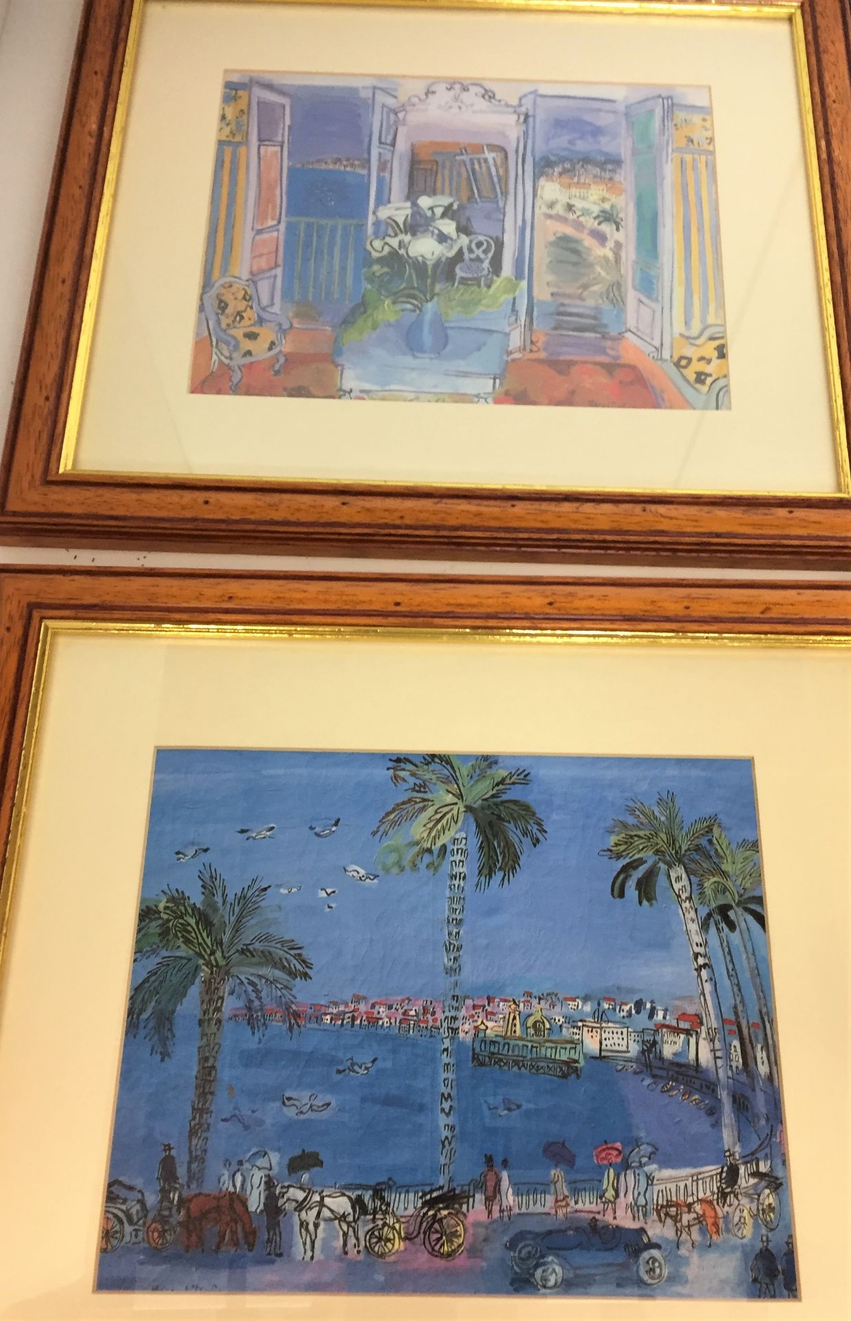 Seven framed pictures - two French riviera scenes 39 x 34cm, - Image 2 of 5