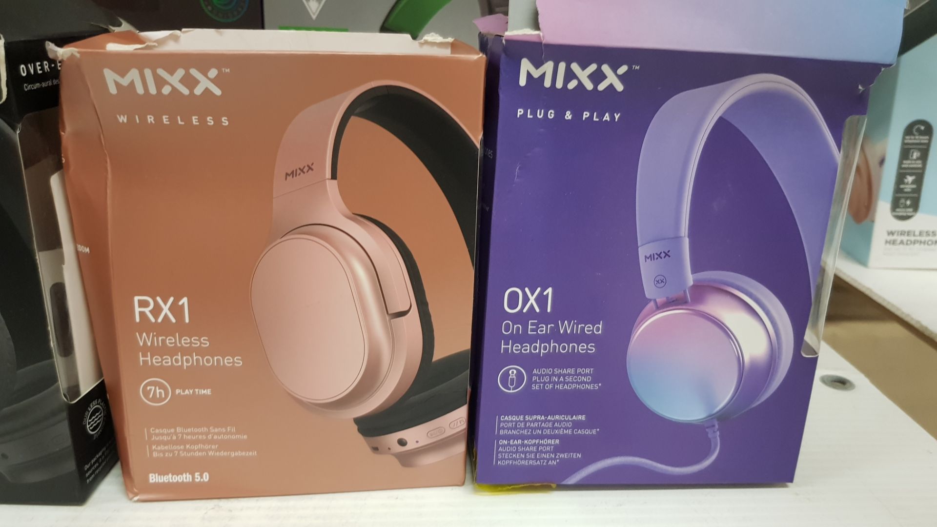 4x Mixx Headphone Items. 1x EX1 Wireless Headphones Bluetooth 5.1 Audio RRP £30. - Image 7 of 7