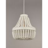 3x Lighting Items. 1x White Beaded Pendant Light Shade RRP £40 (Tag Attached).