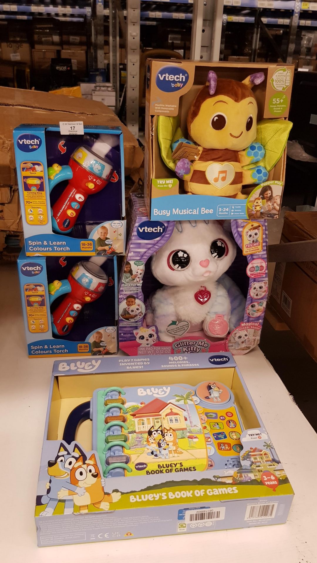 5x Toy Items. 1x Vtech Glitter Me Kitty RRP £42. 1x Vtech Baby Busy Musical Bee RRP £20. - Image 5 of 10