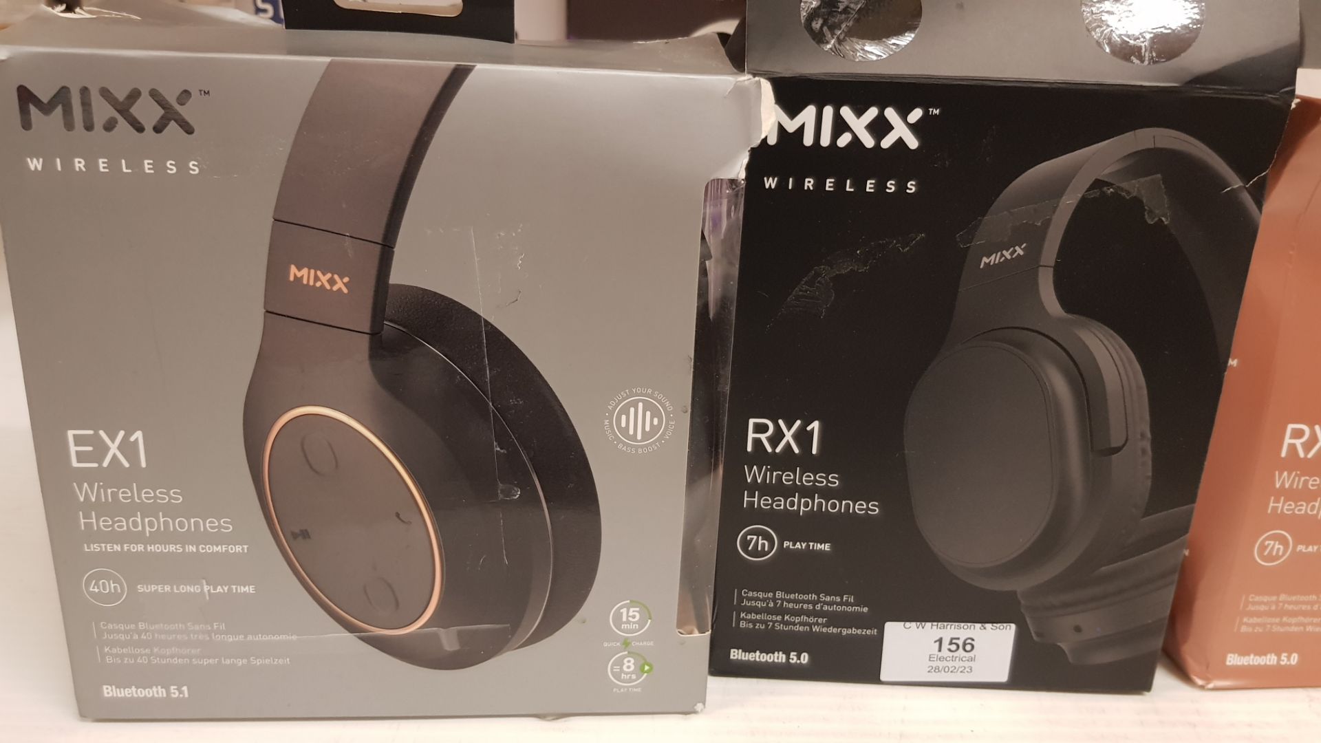 4x Mixx Headphone Items. 1x EX1 Wireless Headphones Bluetooth 5.1 Audio RRP £30. - Image 6 of 7